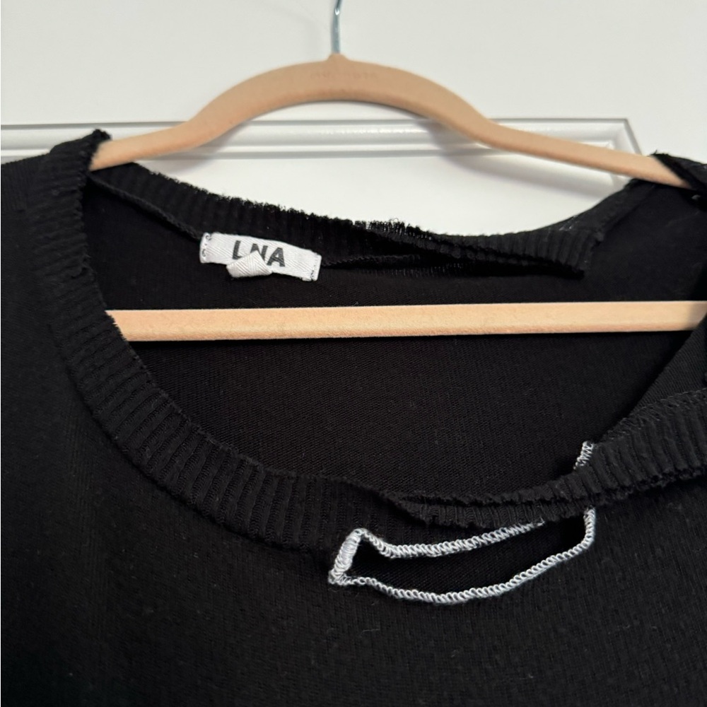 LNA knit long sleeve top